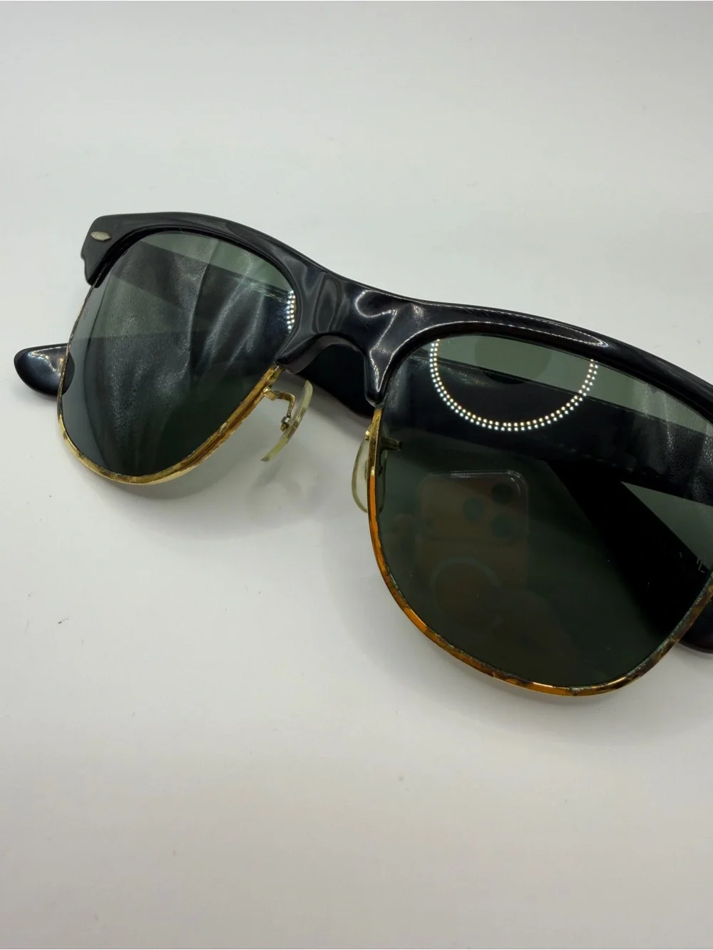 Vintage RAY BAN Sunglasses WAYFARER MAX B&L Black Frame Black Lens 1970-80s asis